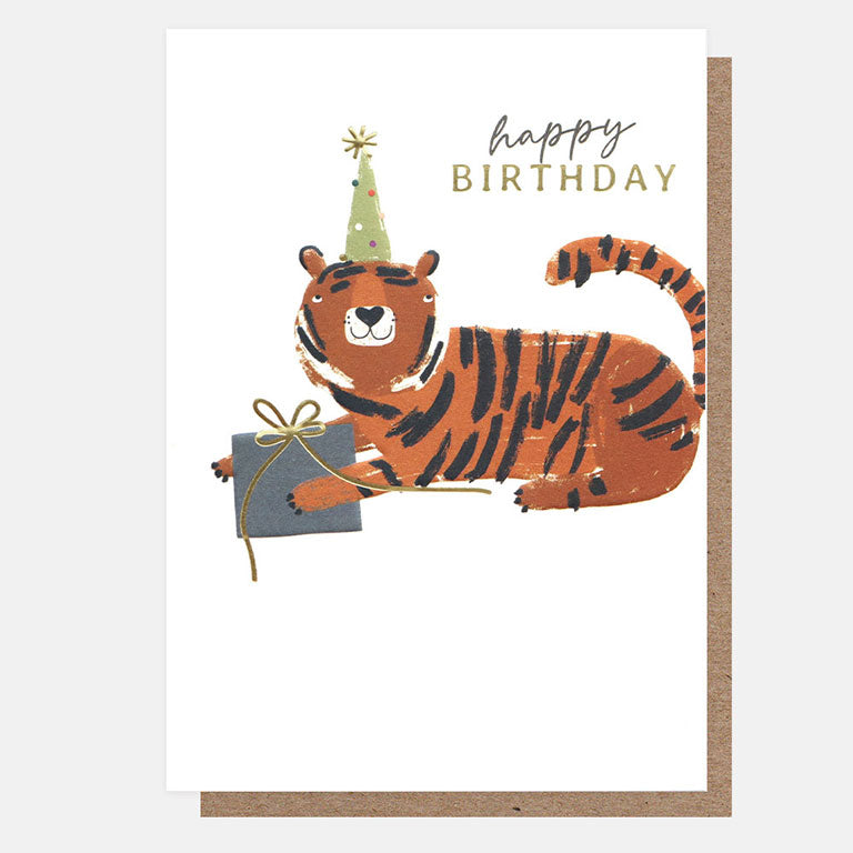 Postal Happy Birthday Tigre