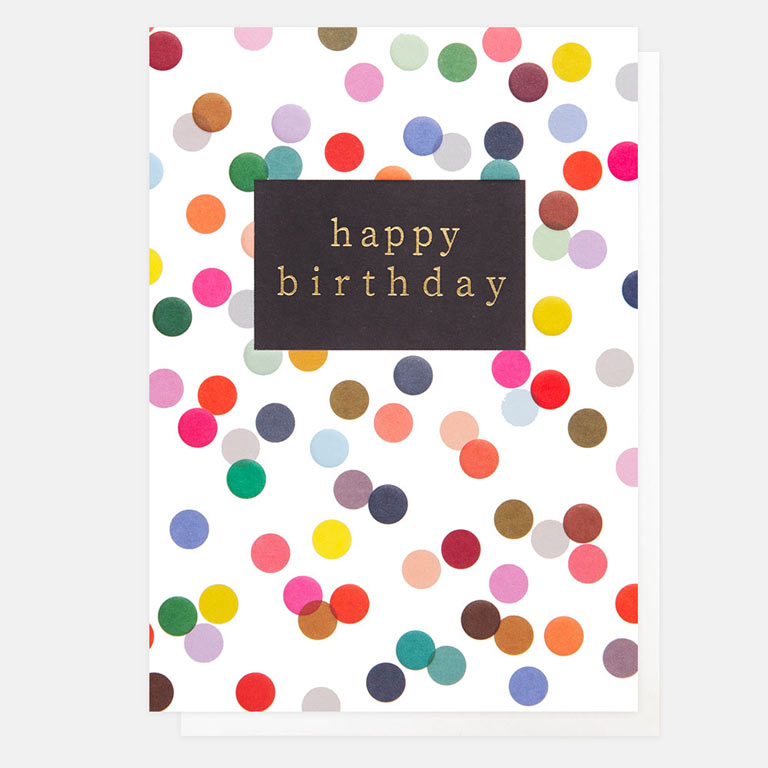 Happy Birthday Dots Postcard