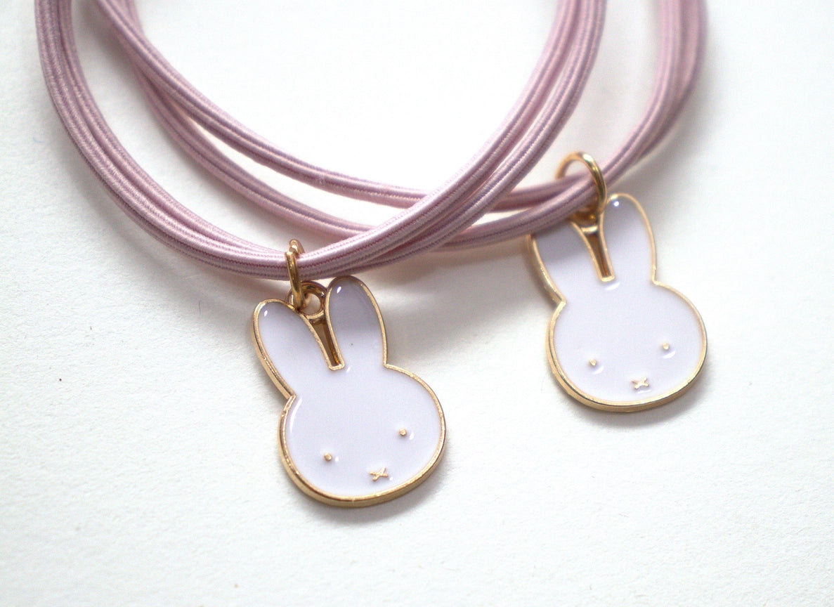Duo Pulseiras & Elásticos de Cabelo Miffy - Rosa