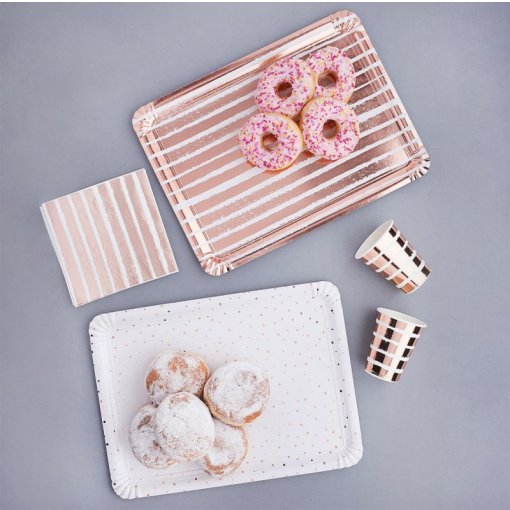 Travessas Sortido Rose Gold Foil