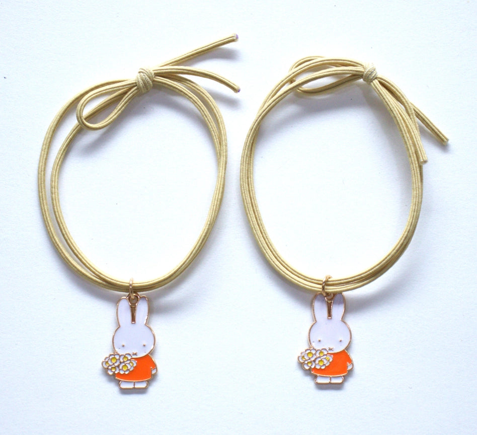 Duo Pulseiras & Elásticos de Cabelo Miffy Flower