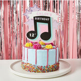 Customizable Musical Note Let's Dance Party Cake Topper