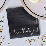 Black/Nude Birthday Napkins (small)