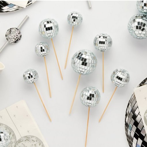 Topos de Bolo Disco Ball