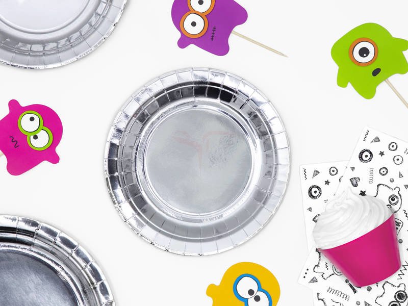 Pratos Prateados Foil (pequenos)