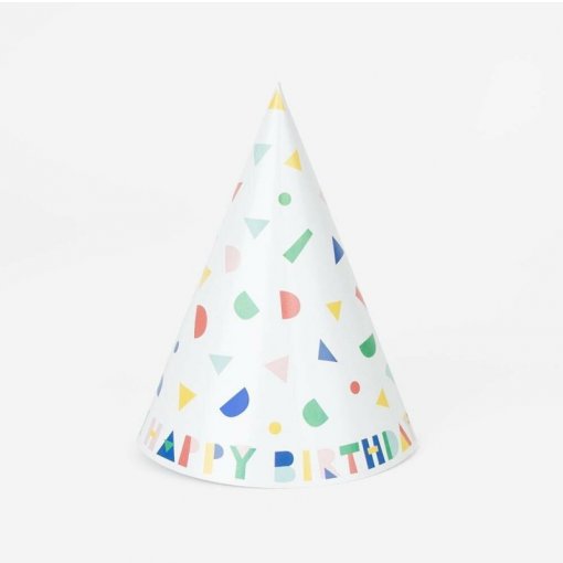 Chapéus de Festa Happy Birthday Confettis