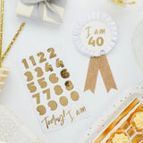 Crachá Personalizável Dourado