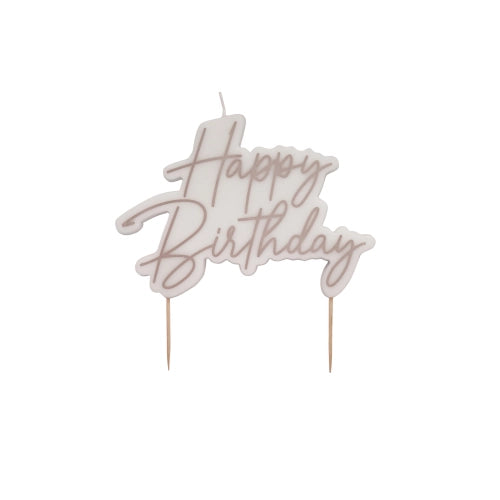 Vela Happy Birthday Rose Gold