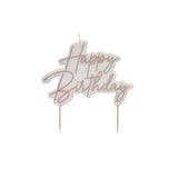 Vela Happy Birthday Rose Gold
