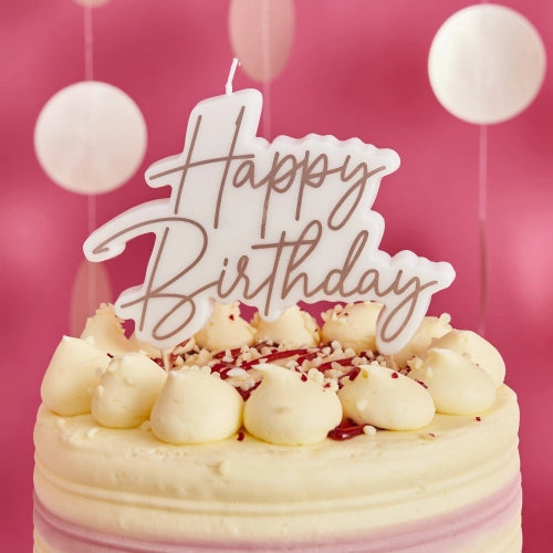 Vela Happy Birthday Rose Gold