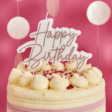 Vela Happy Birthday Rose Gold