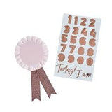 Customizable Rose Gold Badge