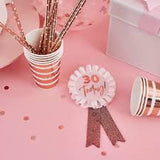 Customizable Rose Gold Badge