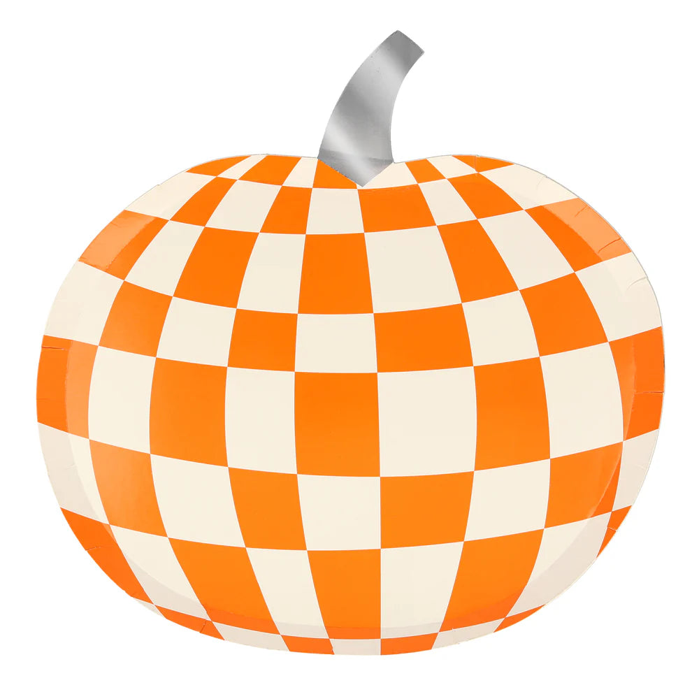 Pratos Abóbora com Padrão