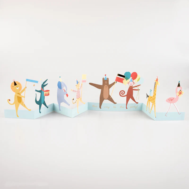 Postal Animal Parade Concertina