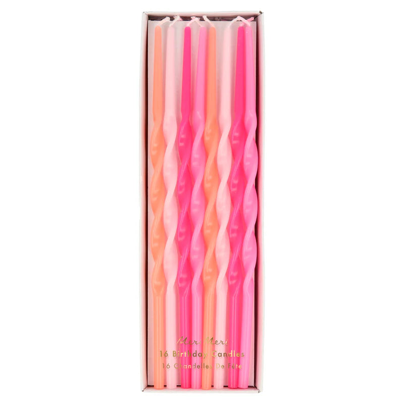 Velas Altas Torcidas Rosas