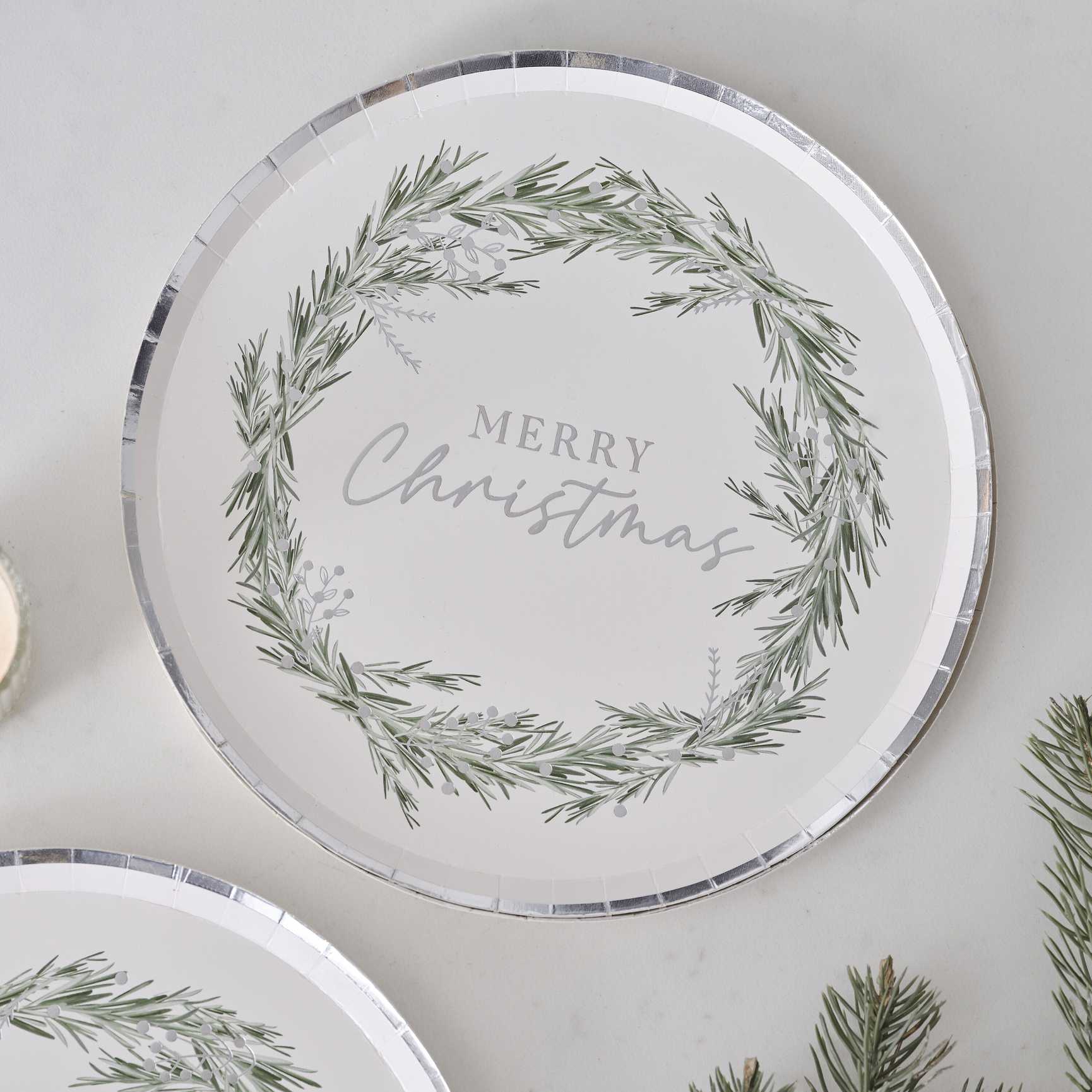 Merry Christmas Plates