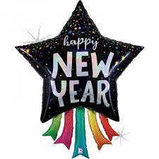 Balão Foil Star Happy New Year