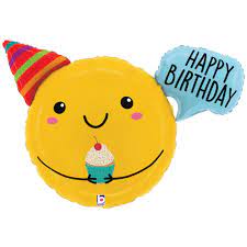 Blue Happy Birthday Foil Balloon