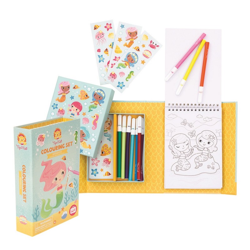 Conjunto de Colorir - Sereia