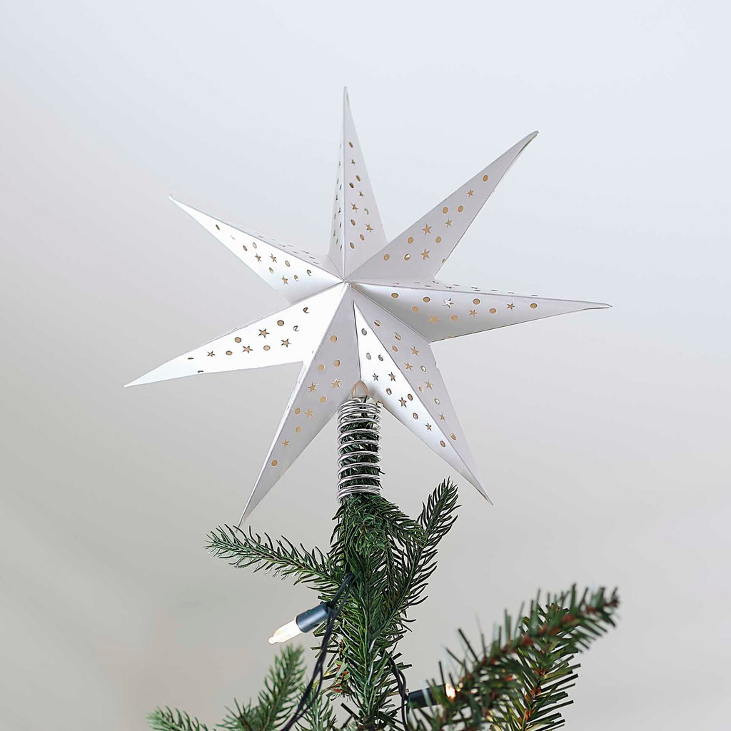 Estrela de Árvore de Natal Branca