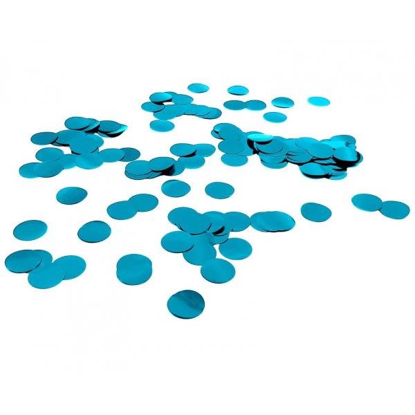 Confetti Foil Redondo Azul Turquesa