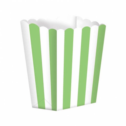 Caixas Pipocas Riscas Verde