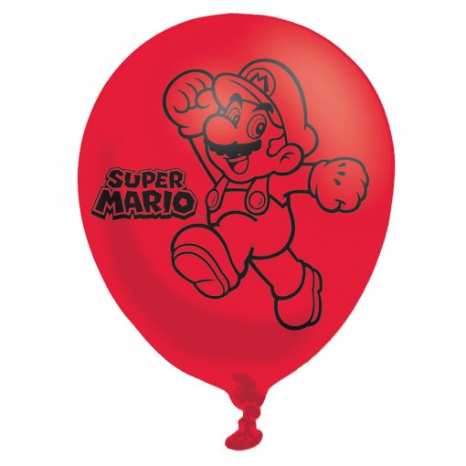 Balão Latex Super Mário - Conj 6