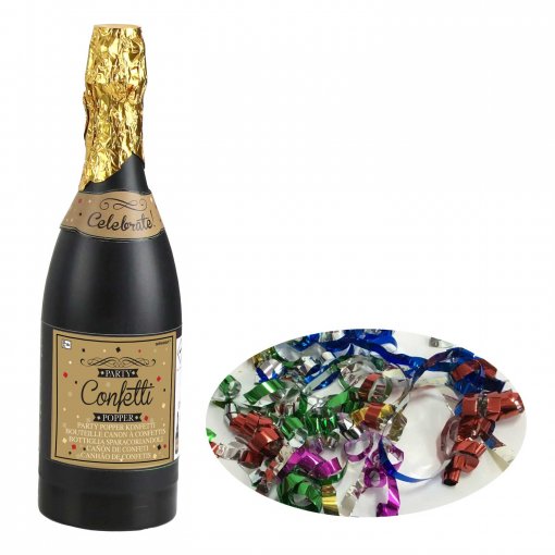 Canhão Confettis Garrafa de Champagne