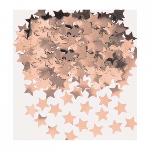 Confettis Estrelas Rosa Gold