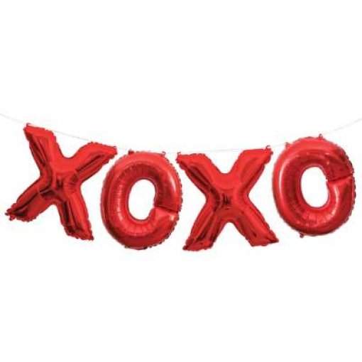 Banner Foil XOXO Vermelha