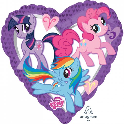 Balão Foil Coração My Little Pony