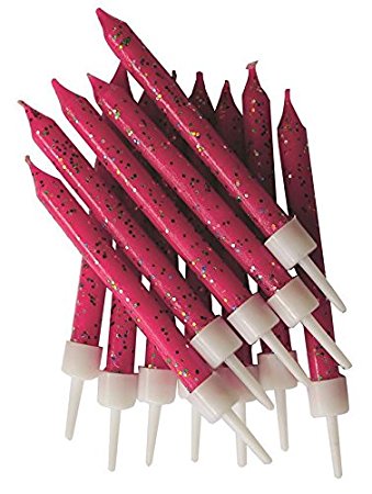 Velas Glitter Fuschia