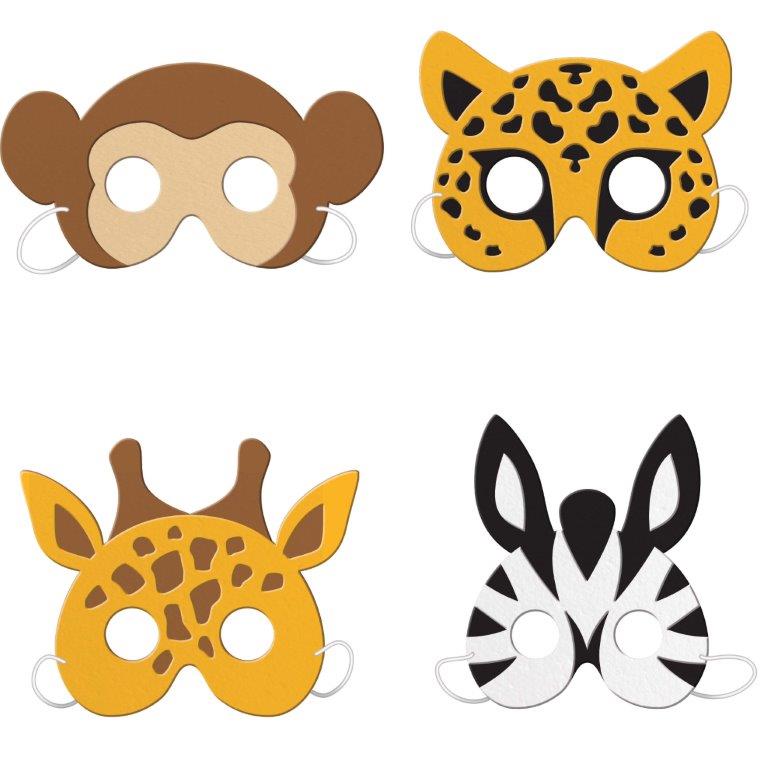 Máscaras Animais da Selva