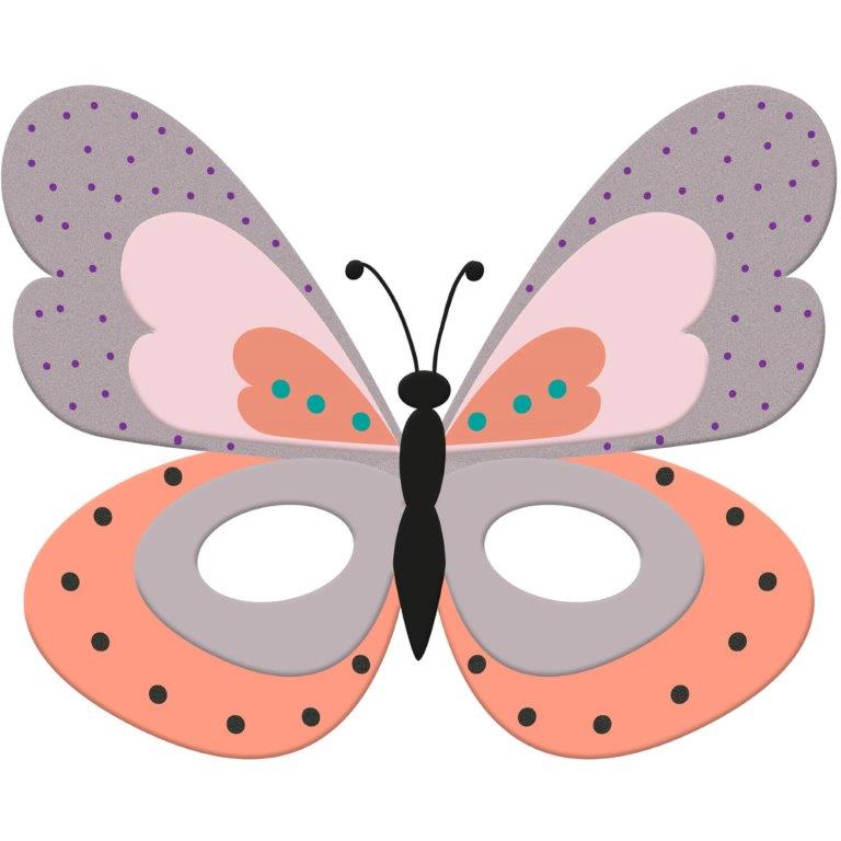 Máscara em Feltro Borboleta