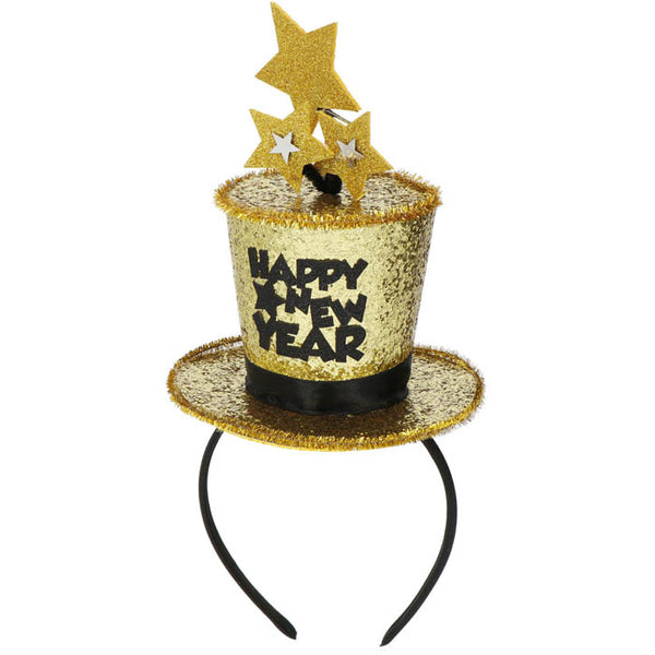 Gold Happy New Year Tiara Accessory