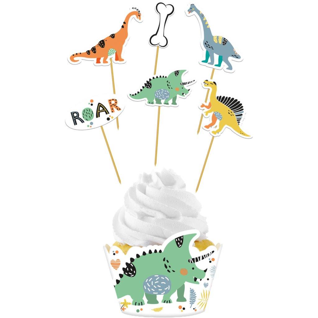 Cupcake Wrap e Topos Dino Roar