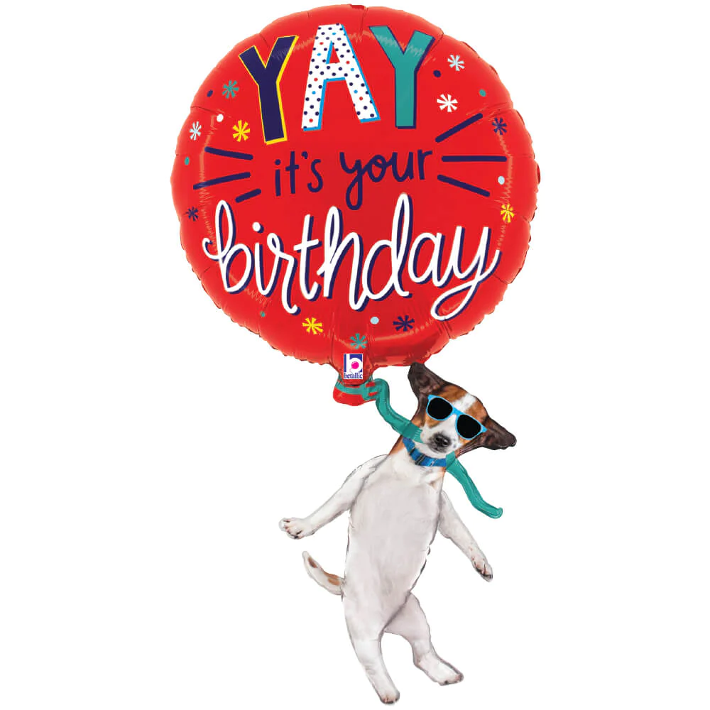 Balão Foil Yay Dog Birthday