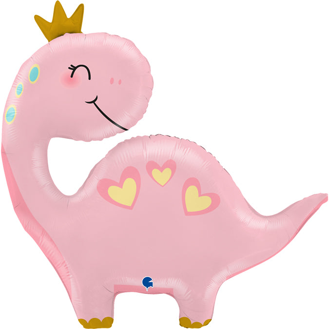 Balão Foil Dinossauro Rosa