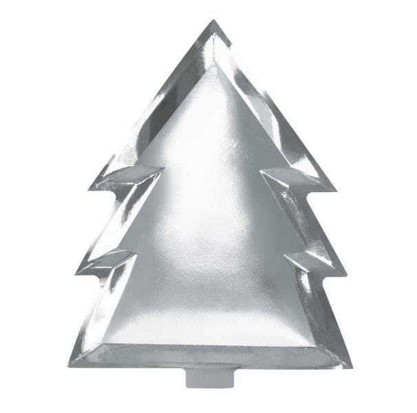 Silver Christmas Tree Dishes