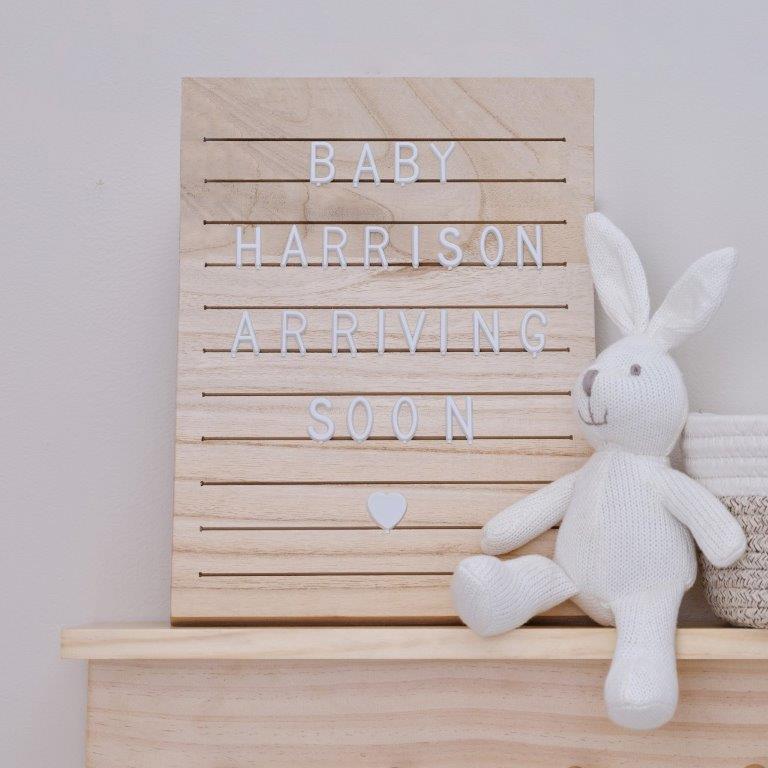 Quadro em Madeira Personalizável com Letras