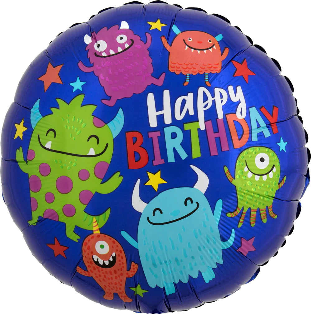 Blue Happy Birthday Foil Balloon