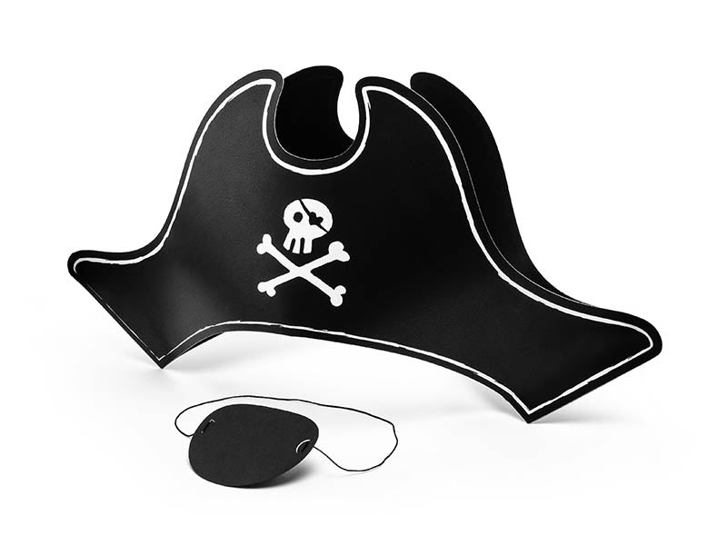 Chapéu e Pala de Pirata em Papel