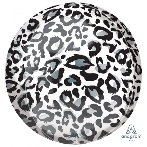 Balão Foil Orbz Leopardo da neve
