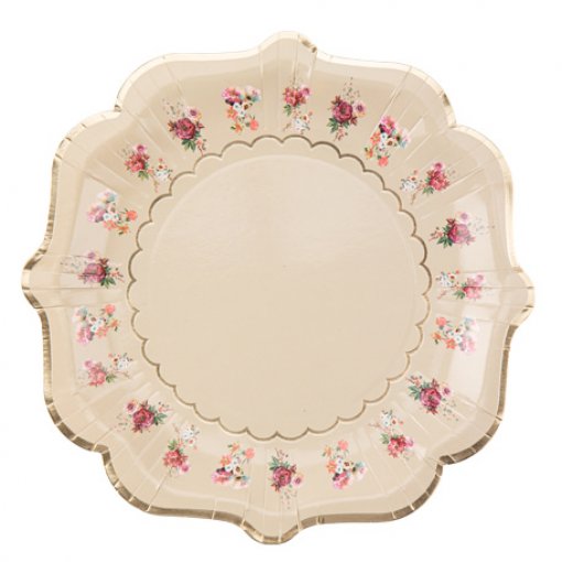 Pastel Pink Octagonal Plates (small)