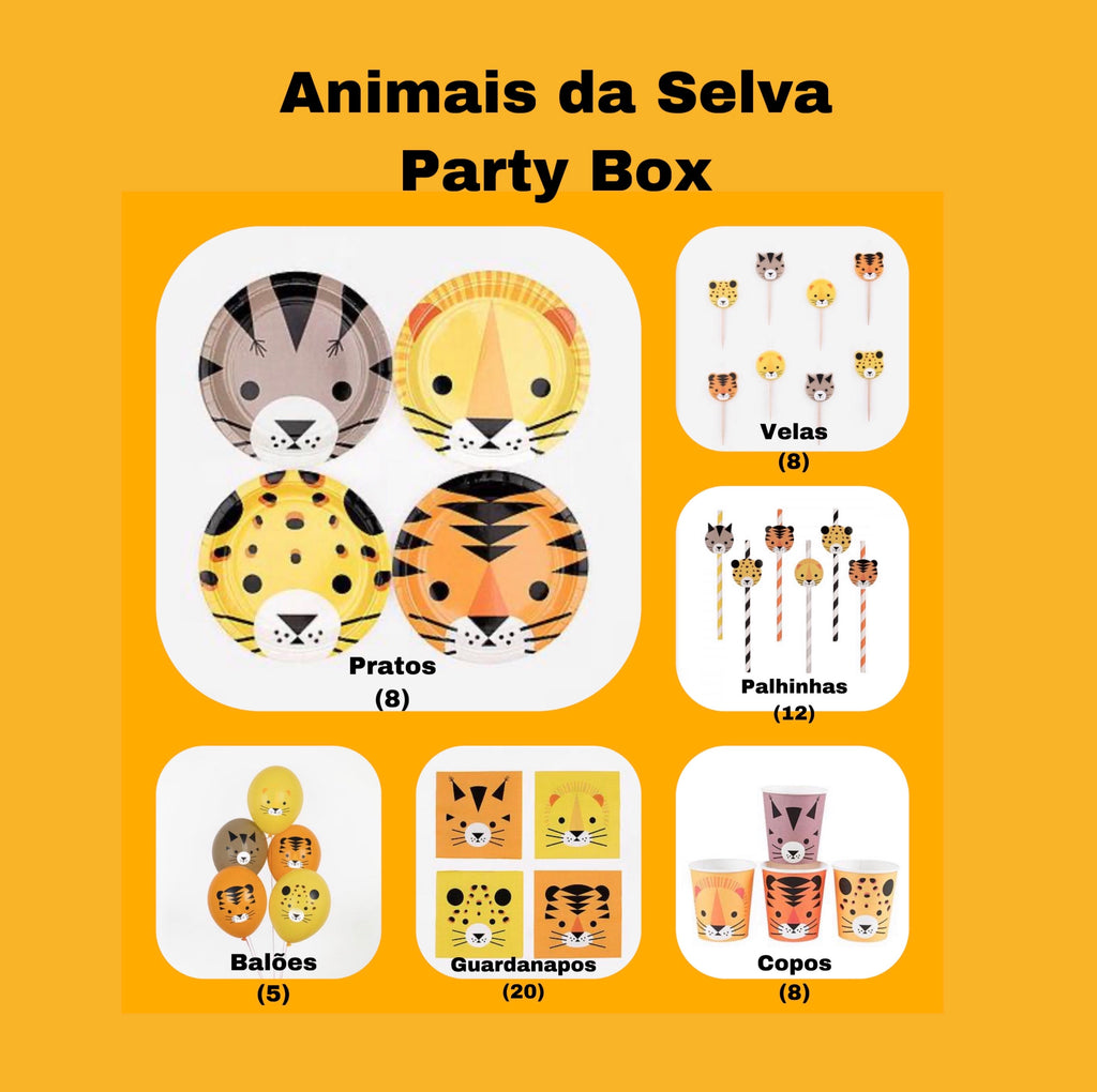 Animais da Selva Party Box