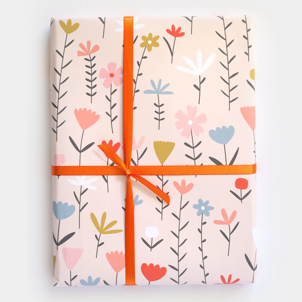 Papel Embrulho Flores