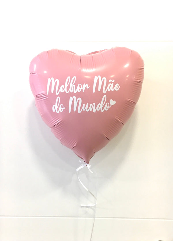 Balão Coração Personalizado Dia da Mãe