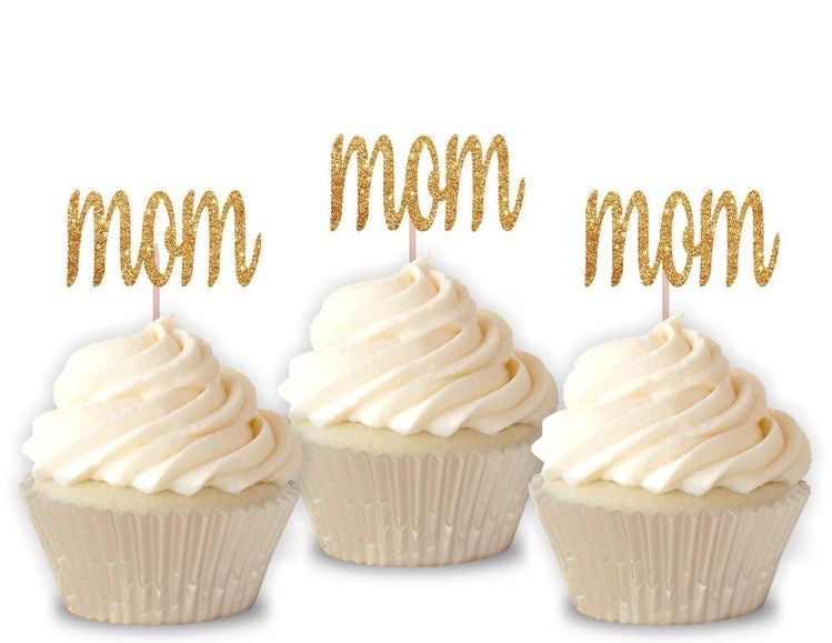 Cupcake Toppers "Mom"