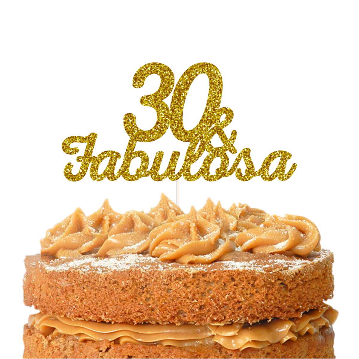 Topo de Bolo 30 e Fabulosa Glitter